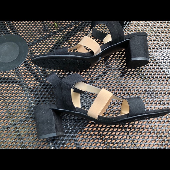 Impo- Edwina NWOT black & beige sandals, size 8 M - Picture 7 of 14